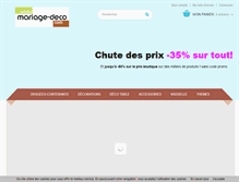 Tablet Screenshot of mariage-deco.com